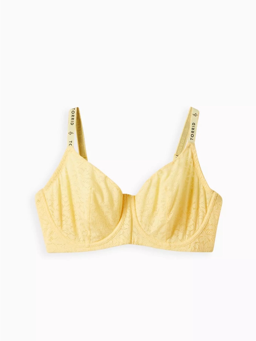 NWT! torrid Lemon Lace Underwire Bra in Pale Yellow